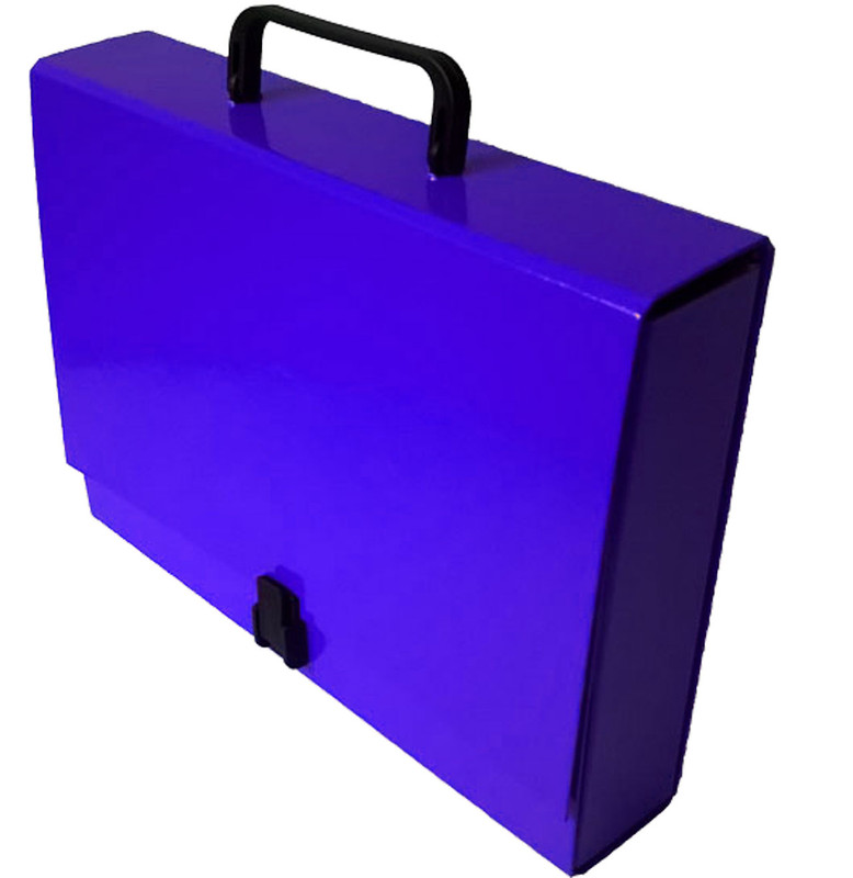 Портфель на клямці ITEM, 60 мм, А4, PP-покриття, синій